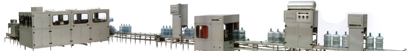 Reference QGF 5 gallon returnable water bottle washing filling capping and conveying line